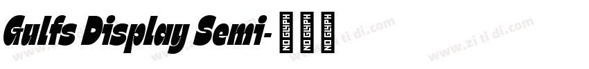 Gulfs Display Semi字体转换